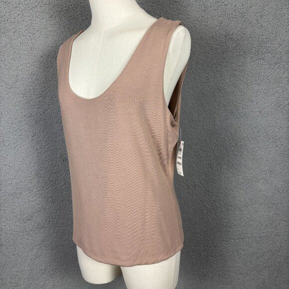 ON 34TH Women's XL Modal Spandex Scoop Neck Tank Top Blush New With Tag's. - Picture 4 of 8
